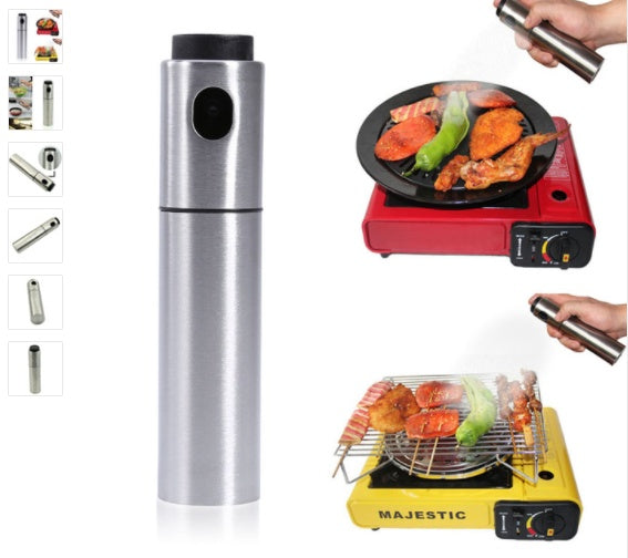 Fantastic Barbecue Frying Oil Spray Bottle Stainless Steel - Top Kitchen Essentials