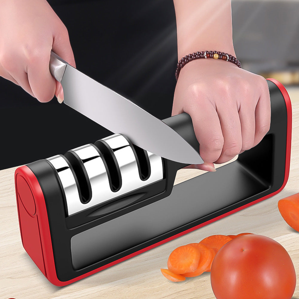 Professional Innovative Knife Sharpener Tool With Rubber Feet Easy to Use - Top Kitchen Essentials